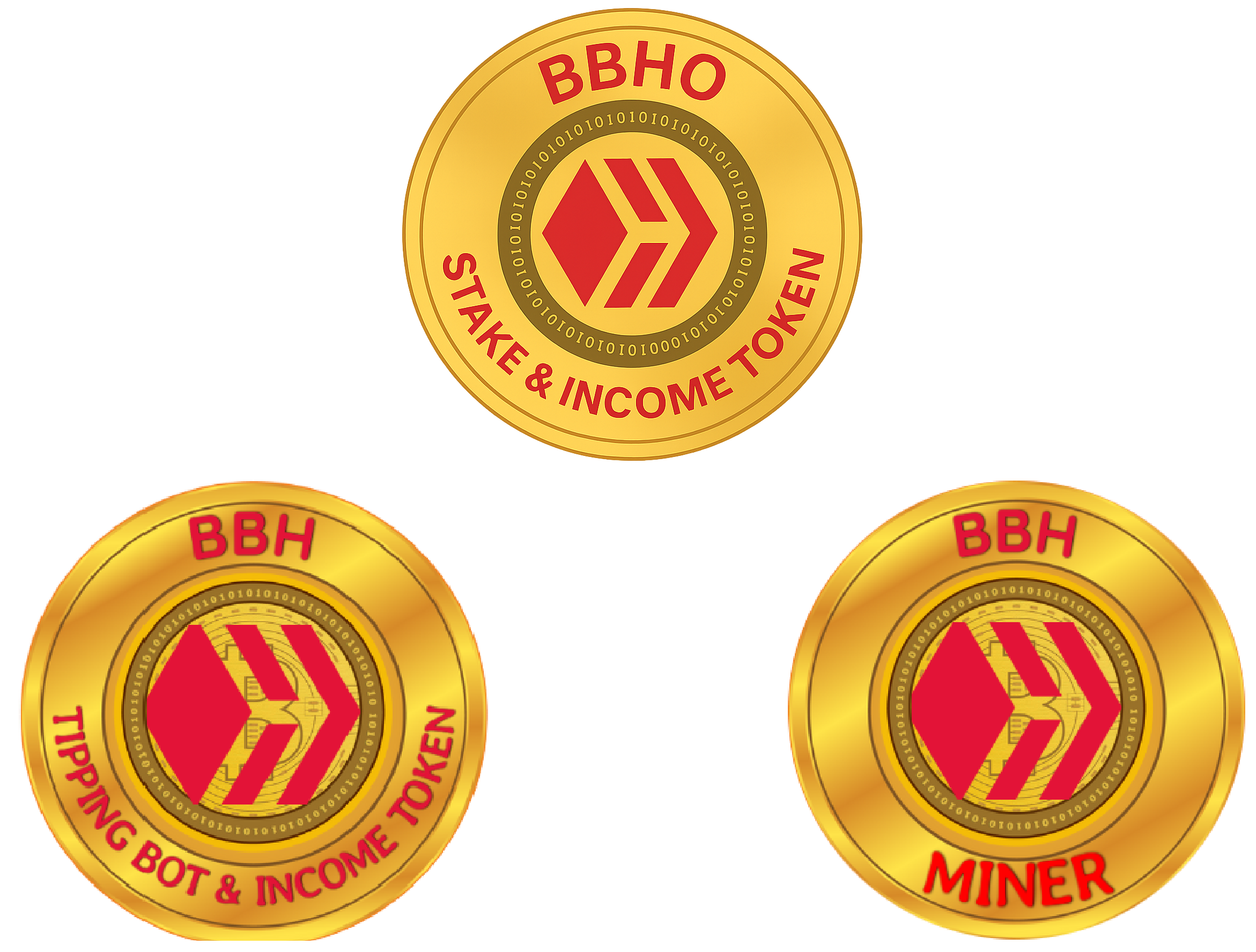 BBH Concept Illustration - Three BBH Tokens